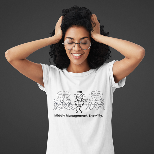 Oversized Graphic T-Shirt – Caught In The Middle