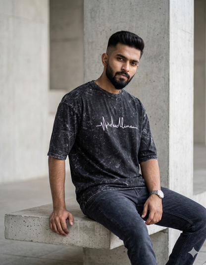 Deadline | Acid Washed Oversized Tee