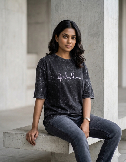 Deadline | Acid Washed Oversized Tee