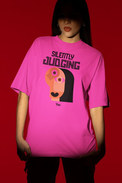 Silently Judging (Light Version) | Oversized Tee